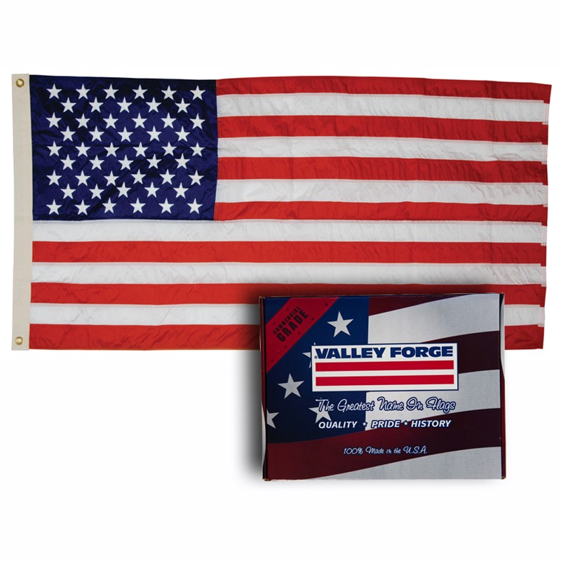 Perma-Nyl 5'x9 1/2' Nylon U.S. Flag