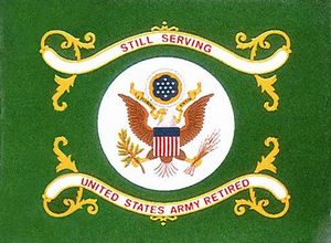 Perma-Nyl 3'x5' Nylon Army Retired Flag