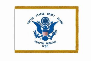 Perma-Nyl 3'x5' Nylon Indoor Coast Guard Flag