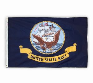 Valprin 4x6 Inch Navy Stick Flag ( 12 pack )