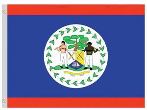 Perma-Nyl 4'x6' Nylon Belize Flag