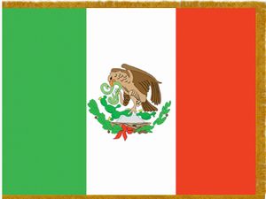 Perma-Nyl 3'x5' Nylon Indoor Mexico Flag