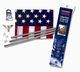 PVC Bagged U.S. Flag Kit With Steel Pole - Retail Packaging (minimum order 12)