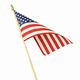 Economy 12x18 Inch Polycotton U.S. Stick Flag