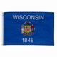 Spectramax 6'x10' Nylon Wisconsin Flag