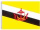 Valprin 4x6 Inch Brunei Stick Flag (minimum order 12)
