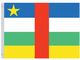Valprin 4x6 Inch Central African Republic Stick Flag (minimum order 12)