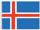 Valprin 4x6 Inch Iceland Stick Flag (minimum order 12)