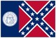 Perma-Nyl 3'x5' Nylon Historical Georgia (1956-2001) Flag