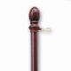 5' 1-Piece Mahogany Wood Flag Pole - Retail Packaging (minimum order 12)