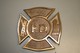 Fireman-Maltese Cross Bronze Grave Marker