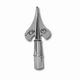 8 1/2 Inch Chrome Plated Army Spear