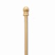 6' 1-Piece Blonde Wood Flag Pole (minimum order 12) - Retail Packaging