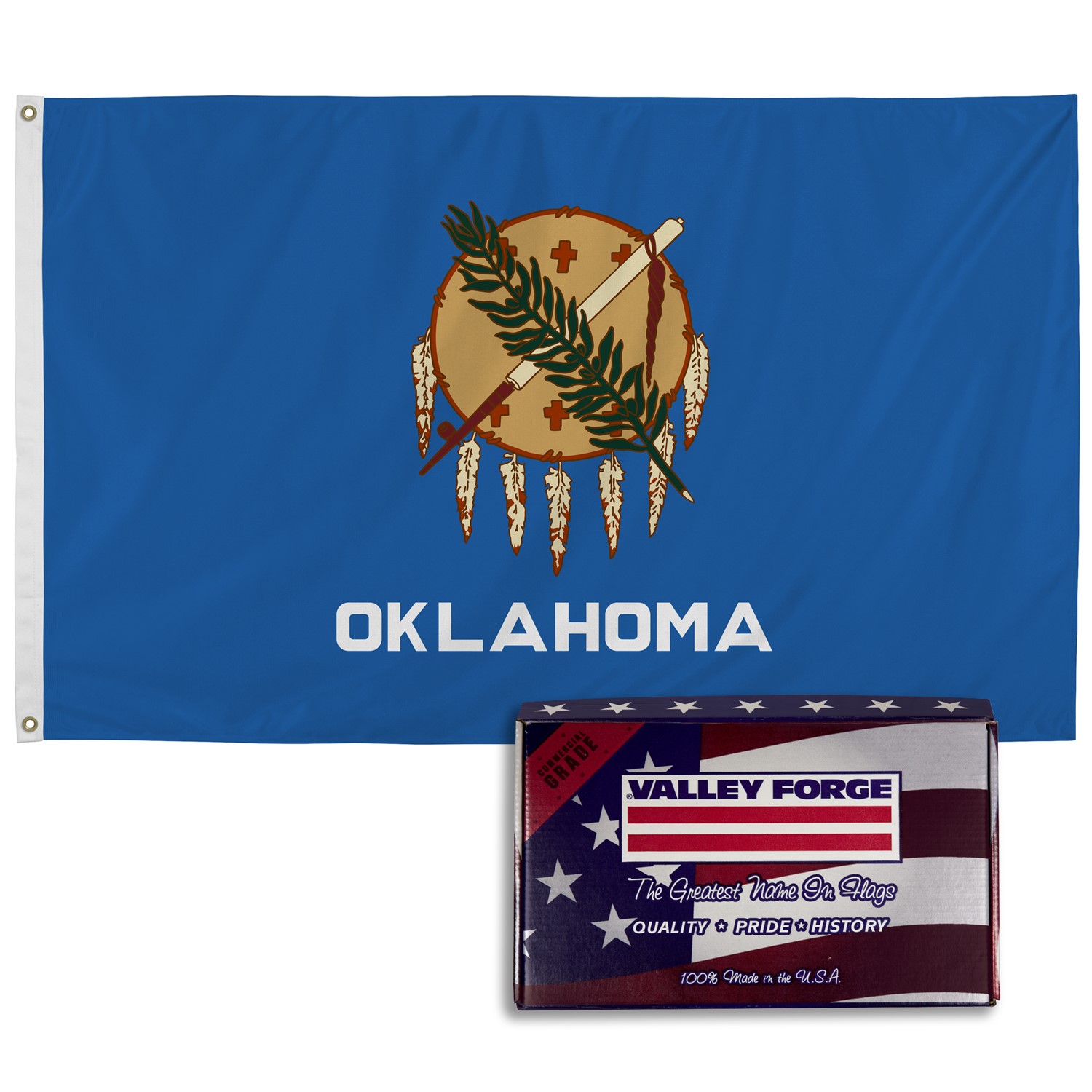 Spectramax Spectramax 3'x5' Nylon Oklahoma Flag 35232360