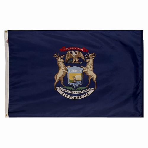 Perma-Nyl Perma-Nyl 3'x5' Michigan Flag - Retail Packaging MI3