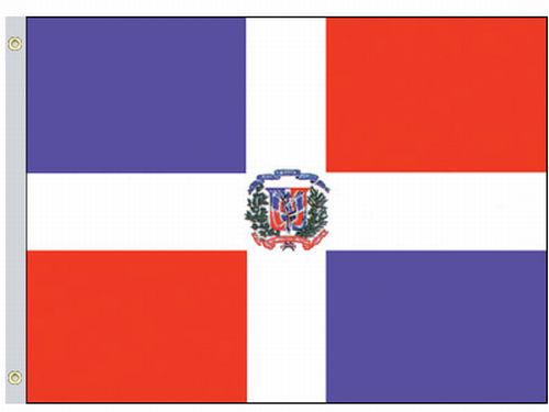 Perma-Nyl Perma-Nyl 4'x6' Nylon Dominican Republic Government Flag 46223420G