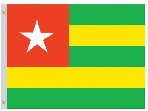 Perma-Nyl Perma-Nyl 5'x8' Nylon Togo Flag 58224430