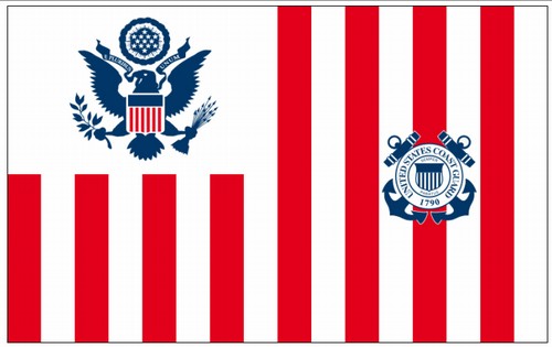 G-Spec Perma-Nyl 30x48 Inch Nylon U.S. Coast Guard Ensign GSP0274