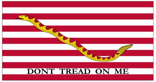 G-Spec Perma-Nyl 6'9 3/4in x 5'8 3/4in Nylon Navy Don't Tread On Me GSP5053