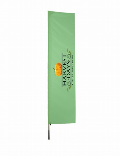 2'x10' Printed Knit Polyester Custom Rectangle Flag RT210U