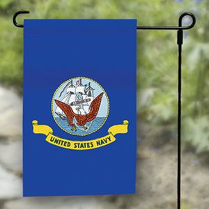 Navy Garden Flag - Retail Packaging