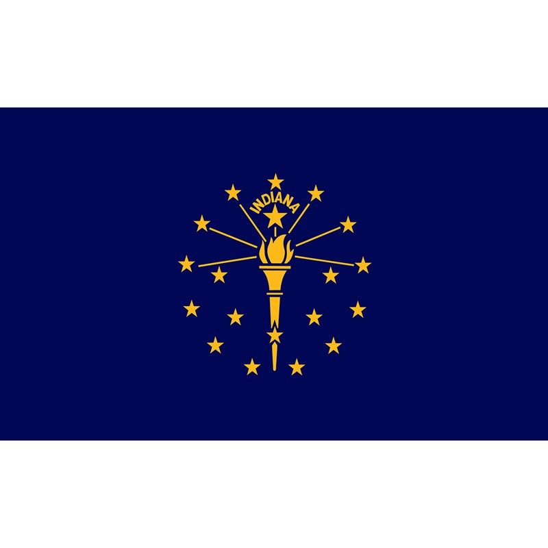 Spectrapro 4'x6' Polyester Indiana Flag