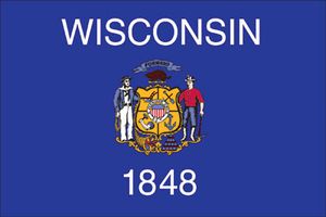 Spectrapro 5'x8' Polyester Wisconsin Flag