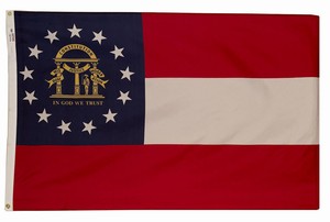 Spectramax 4'x6' Nylon Georgia Flag