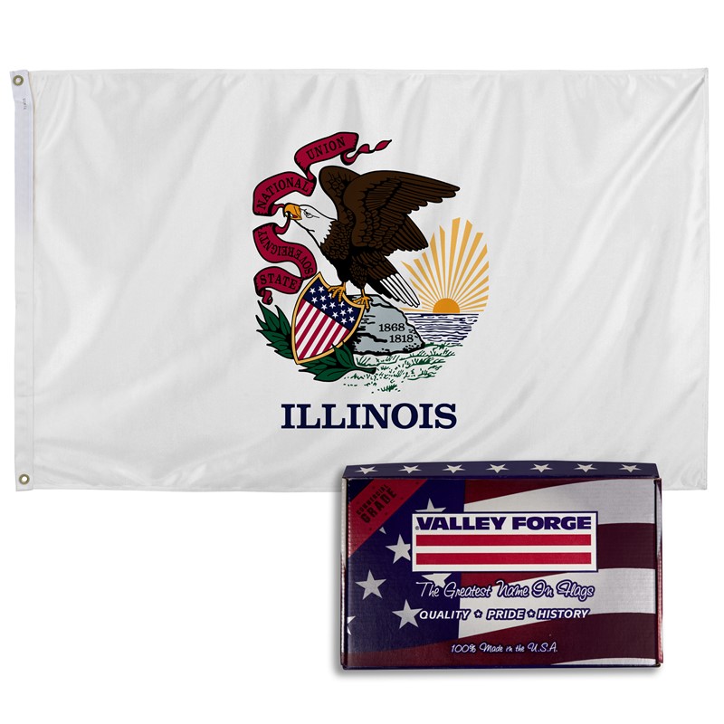Spectramax 3'x5' Nylon Illinois Flag