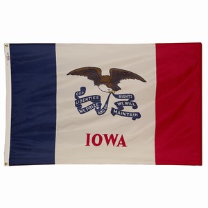 Spectramax 4'x6' Nylon Iowa Flag