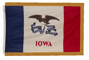 Spectramax 4'x6' Nylon Indoor Iowa Flag