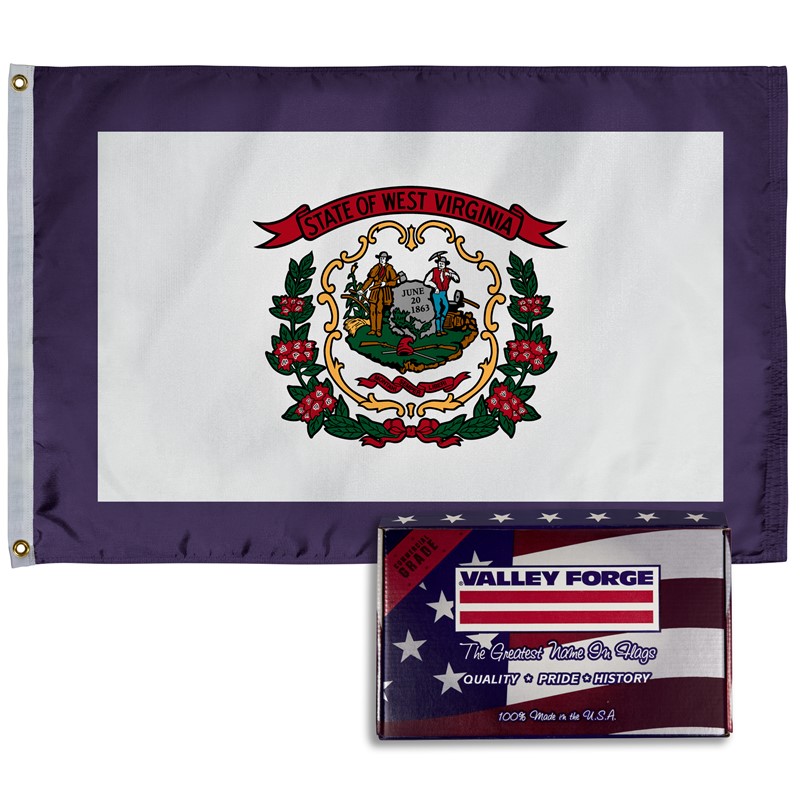 Spectramax 2'x3' Nylon West Virginia Flag