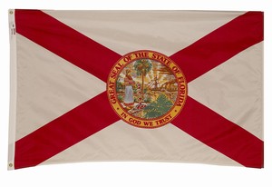 Perma-Nyl 3'x5' Florida Flag - Retail Packaging