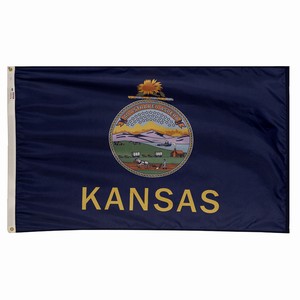 Perma-Nyl 3'x5' Kansas Flag - Retail Packaging
