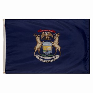 Perma-Nyl Perma-Nyl 3'x5' Michigan Flag - Retail Packaging MI3