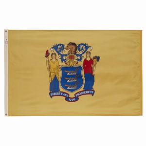 Perma-Nyl 3'x5' New Jersey Flag - Retail Packaging