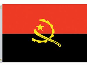 Perma-Nyl 2'x3' Nylon Angola Flag