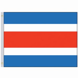 Perma-Nyl 2'x3' Nylon Costa Rica Civil Flag