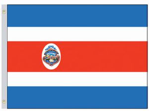 Perma-Nyl Perma-Nyl 5'x8' Nylon Costa Rica Government Flag 58223340G