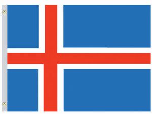 Perma-Nyl 4'x6' Nylon Iceland Flag