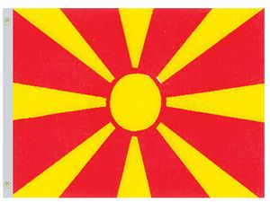 Perma-Nyl 2'x3' Nylon Macedonia Flag