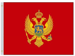 Perma-Nyl 2'x3' Nylon Montenegro Flag