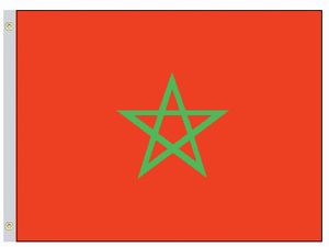 Perma-Nyl 2'x3' Nylon Morocco Flag