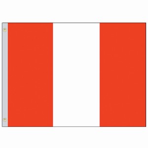 Perma-Nyl 2'x3' Nylon Peru Civil Flag