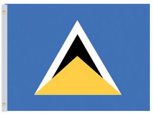 Perma-Nyl 3'x5' Nylon Saint Lucia Flag