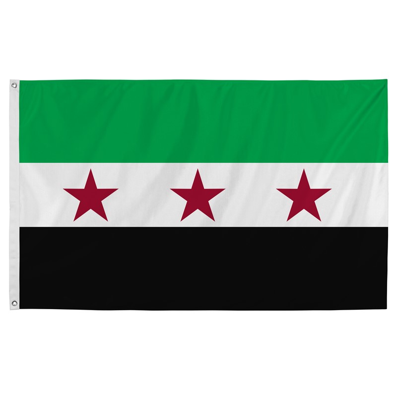 Perma-Nyl 5'x8' Nylon Syria Flag