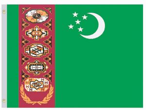 Perma-Nyl 2'x3' Nylon Turkmenistan Flag