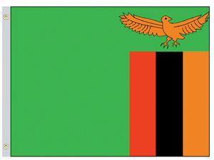 Perma-Nyl 4'x6' Nylon Zambia Flag