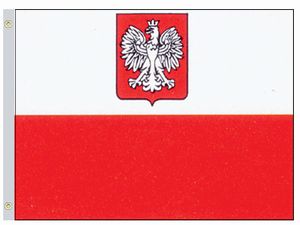 Perma-Nyl Perma-Nyl 2'x3' Nylon Ancestral Poland Flag 23234790