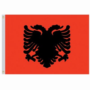 Valprin 4x6 Inch Albania Stick Flag ( 12 pack )